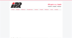Desktop Screenshot of ipr.cz